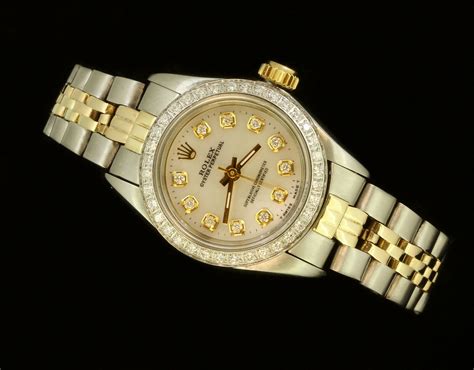 buy classic oyster two tone rolex womens|rolex oyster perpetual 2 tone.